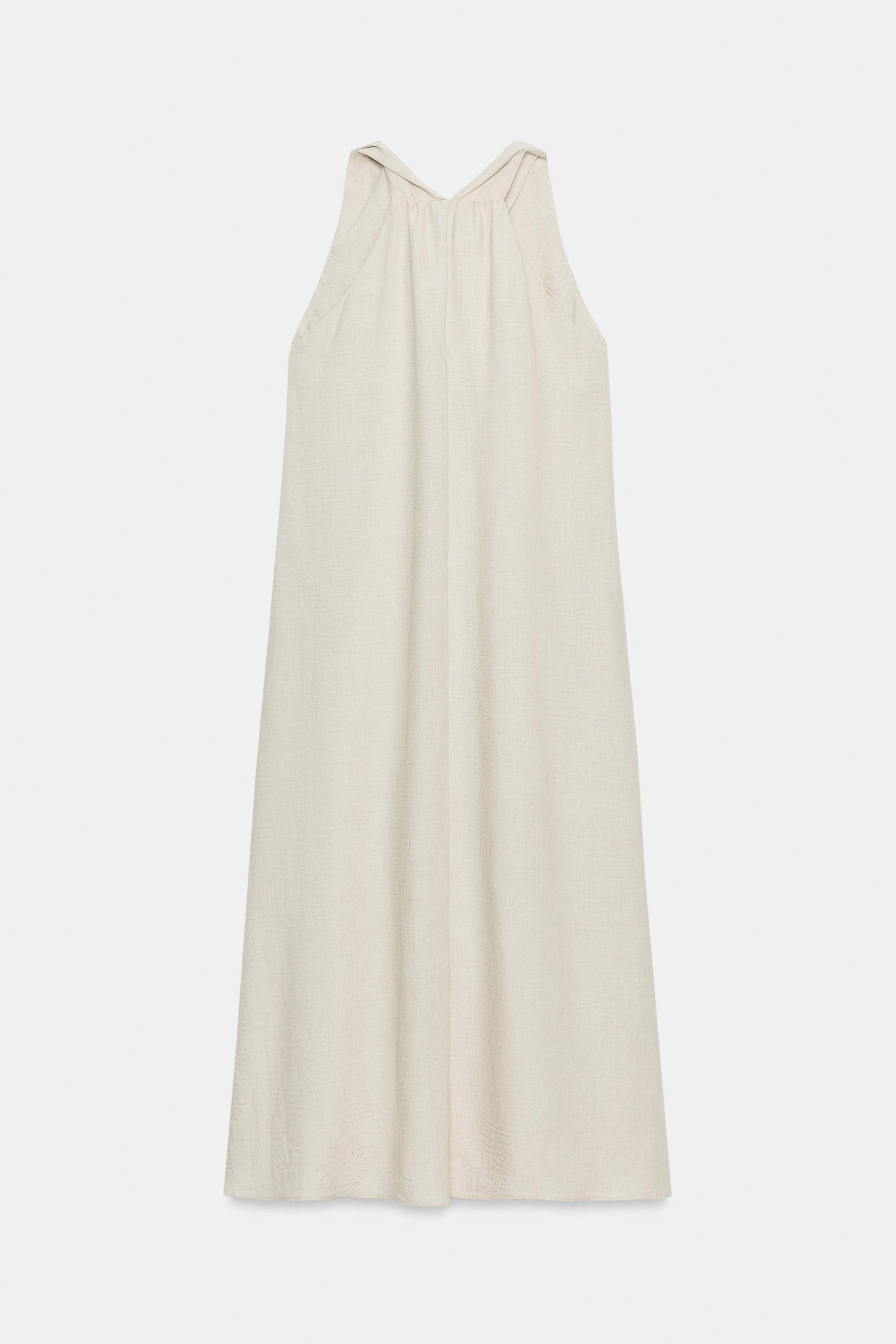 VOLUMINOUS RUSTIC MIDI DRESS